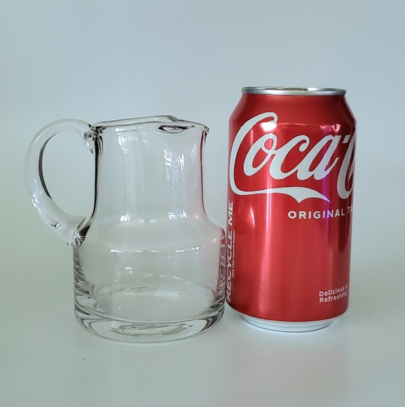 (ONLY SOLD IN BUNDLE of 2 ITEMS or More) 9oz Handcrafted Thick Glass Pitcher - Picture 8 of 8